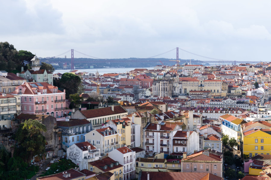 Point de vue sur Lisbonne, mirador de Graça