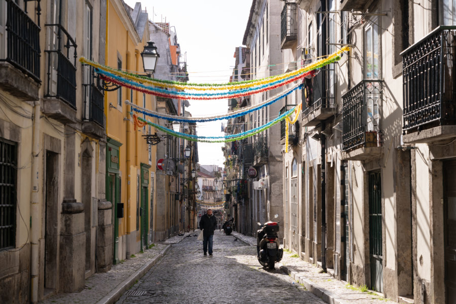 Quartier du Bairro Alto à Lisbonne