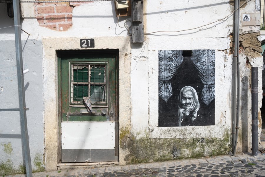 Quartier Mouraria à Lisbonne, Portugal