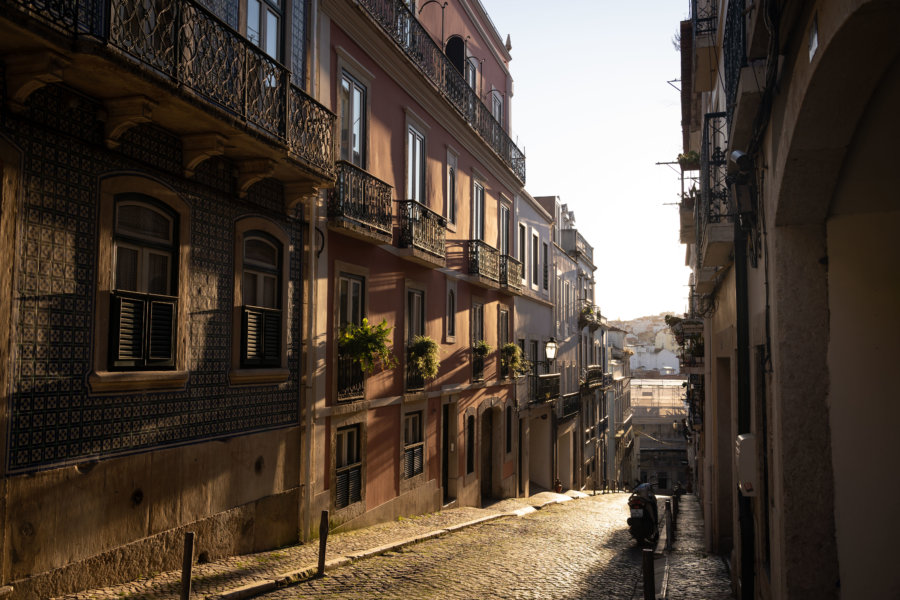 Rue de Lisbonne vers Santa Catarina