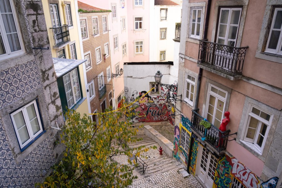 Escaliers São Cristovão, Mouraria, Lisbonne