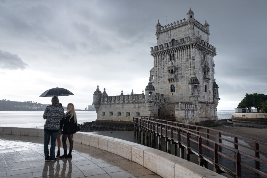 Tour de Belém sous la pluie