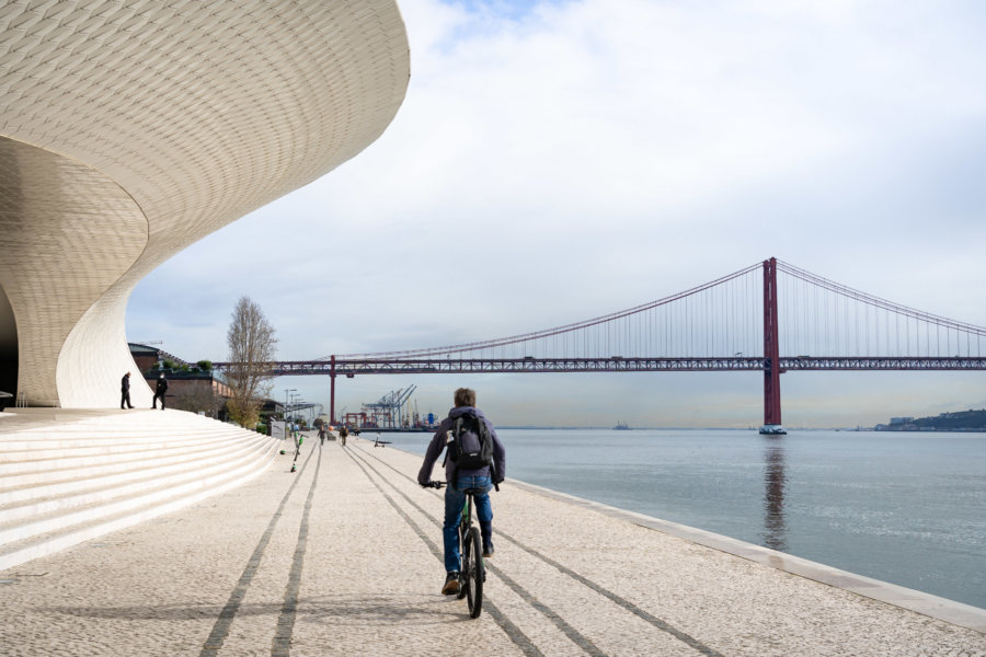 Vélo entre Lisbonne et Belém