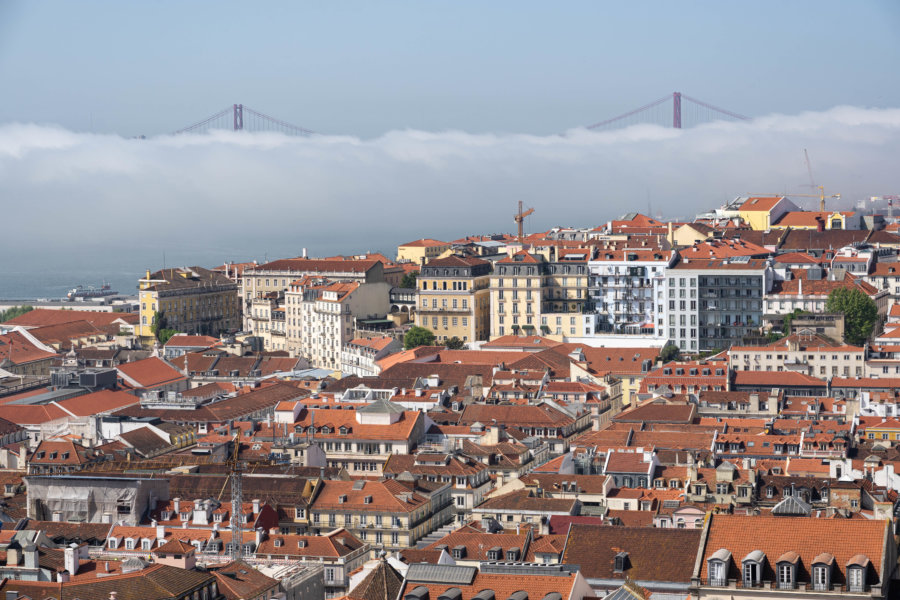 Vue sur Lisbonne depuis le château