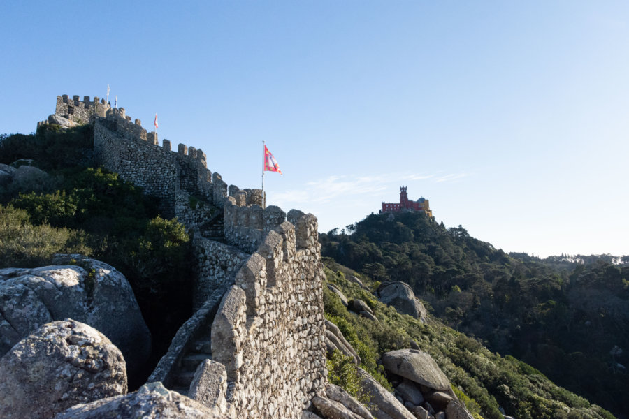 Château des Maures et palais de la Pena à Sintra