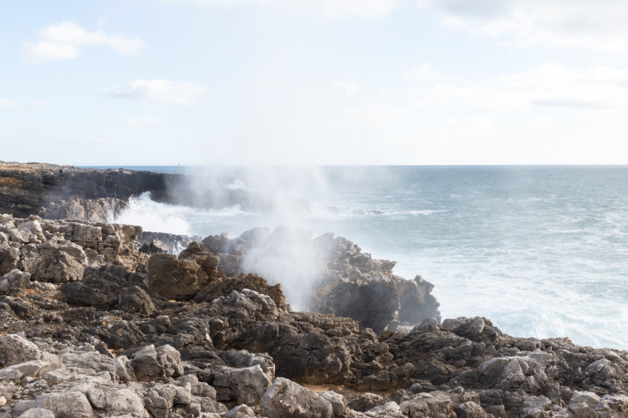 Vent et rochers sur la côte d'Estoril