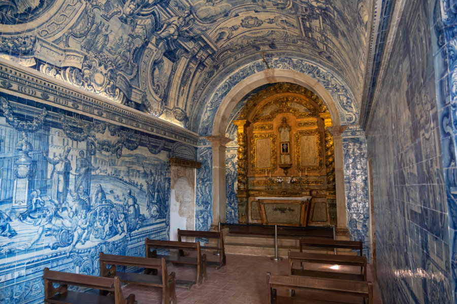 Chapelle du fort de Setubal, couverte d'azulejos