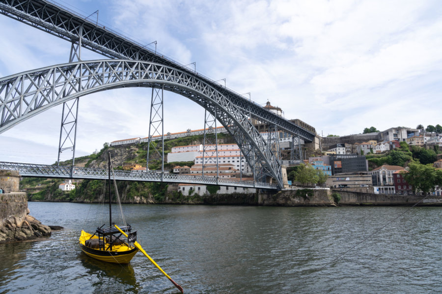 Fleuve Douro et pont Luis Ier à Porto