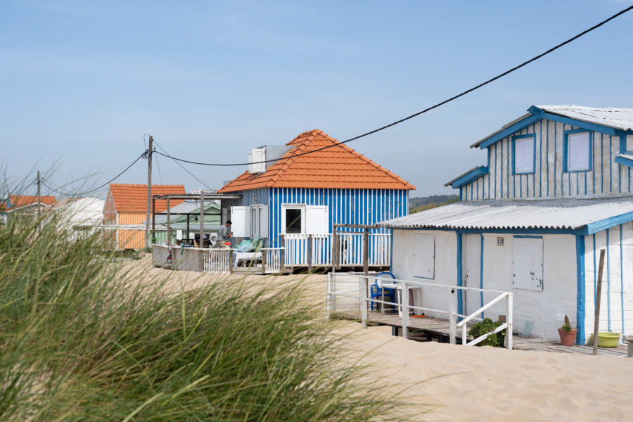 Cabanes de plage, Praia da Cornelia, Caparica