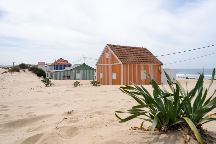 Cabanes de plage, Praia da Cornelia, Caparica