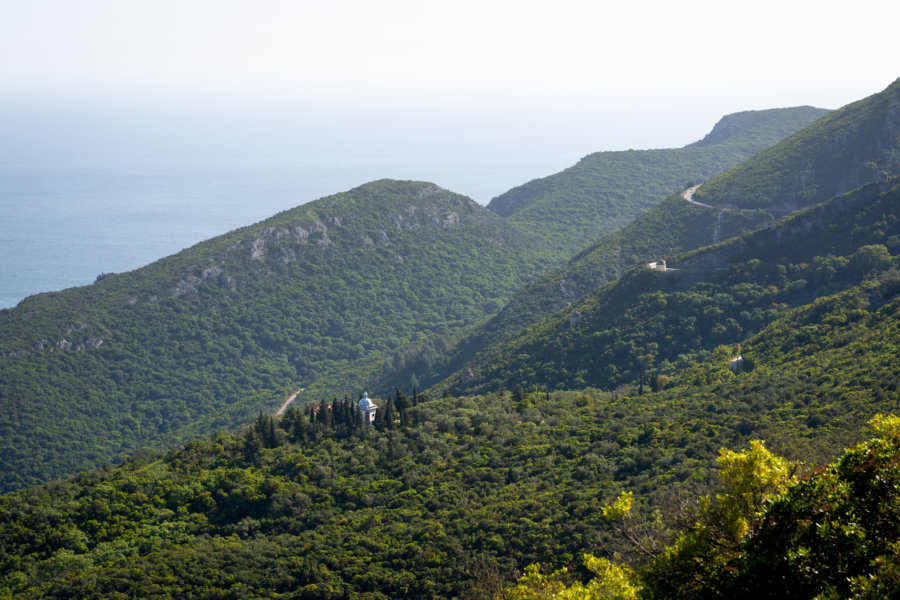 Route panoramique dans le parc naturel d'Arrábida