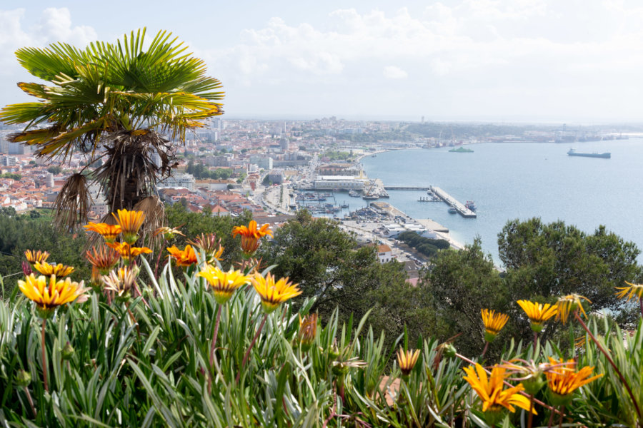 Vue sur Setubal depuis le château