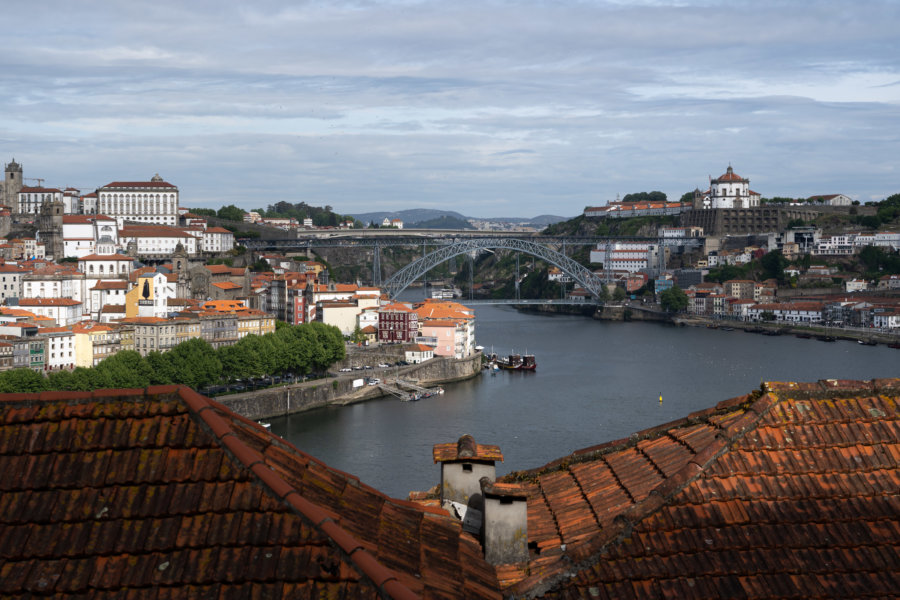 Vue sur Porto et Vila Nova de Gaia depuis le château