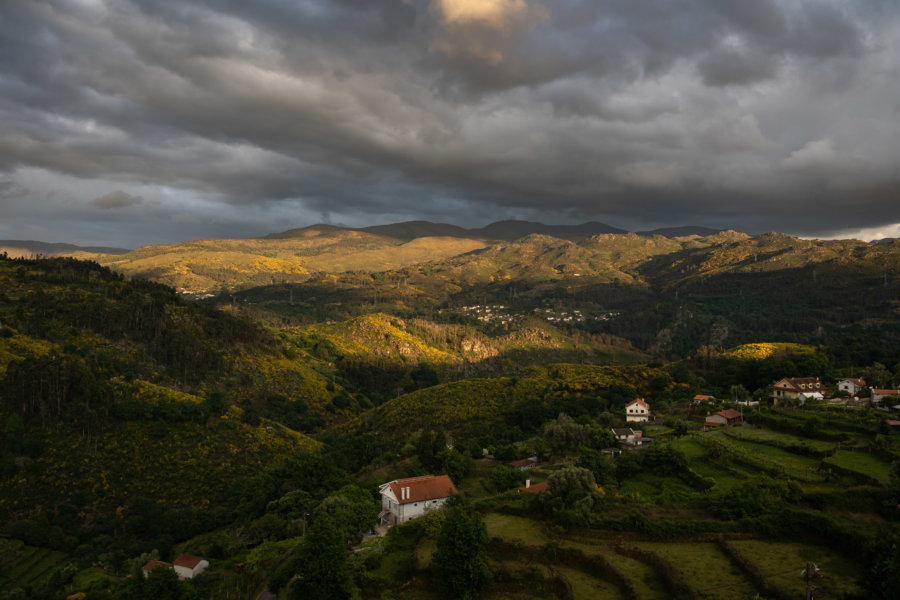 Mirador de Soajo au coucher du soleil, Peneda Geres