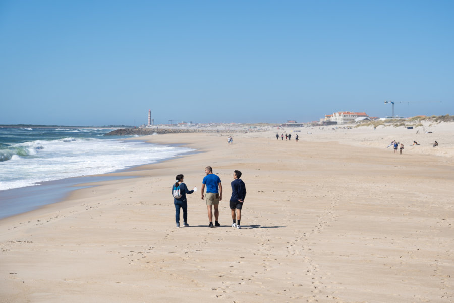 Plage de Costa Nova au Portugal