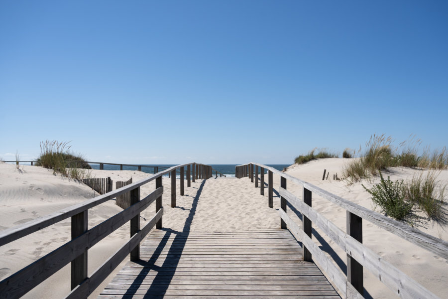 Plage de Costa Nova au Portugal