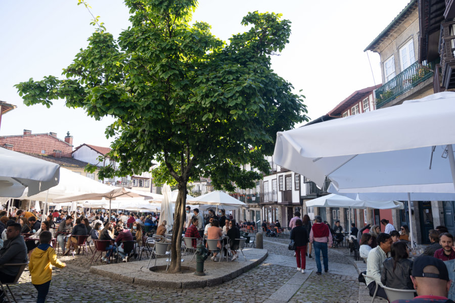 Praça de São Tiago à Guimares, Portugal