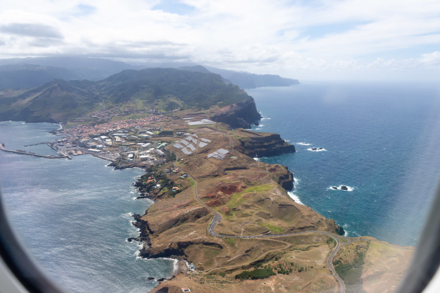 L'île de Madère vue d'avion