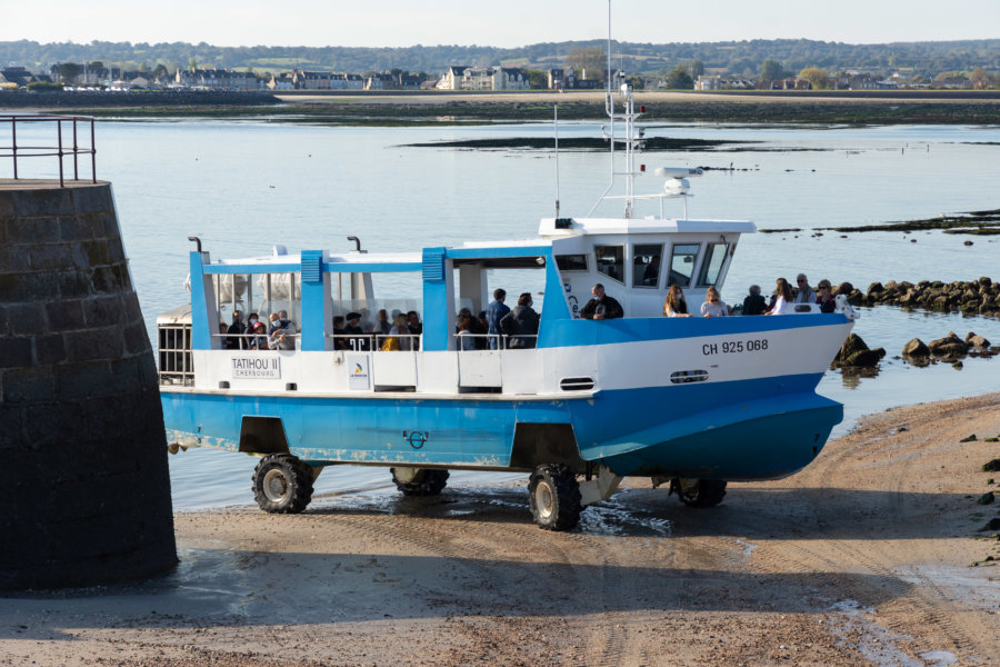 Bateau amphibie, île de Tatihou