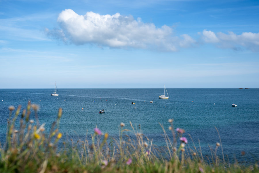 Vue sur la Manche à Port Racine