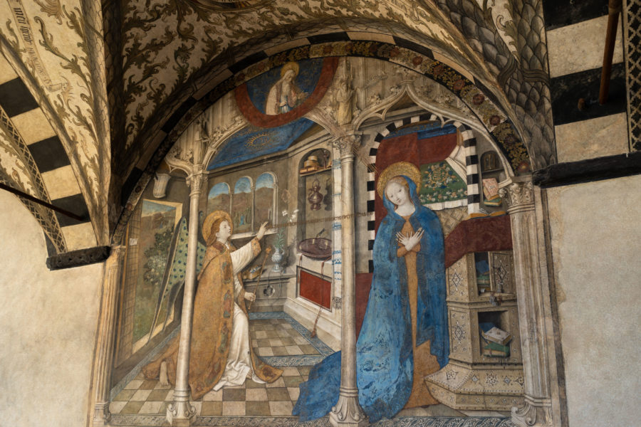 Fresque dans l'église de Santa Maria di Castello à Gênes