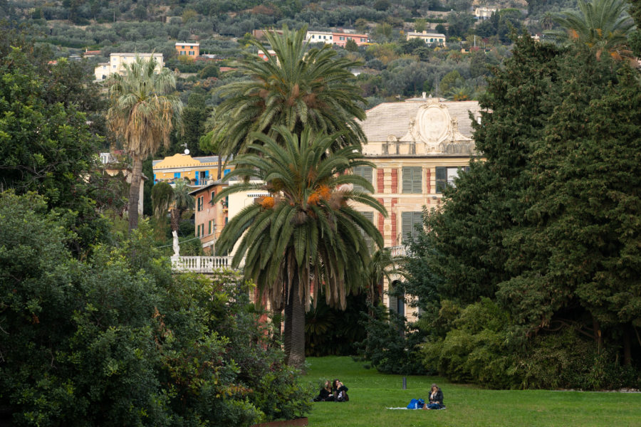 Visite du parc de Nervi à Gênes, Ligurie