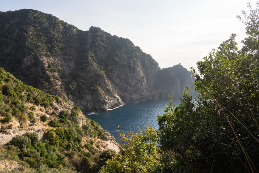 Randonnée dans le parc régional de Portofino, chemin des batterie