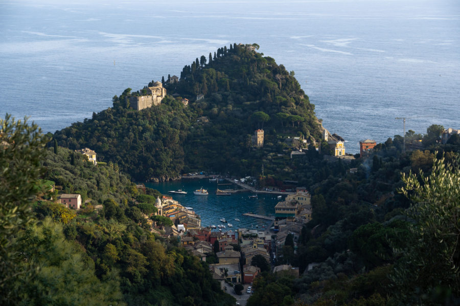 Randonnée avec vue sur le village de Portofino