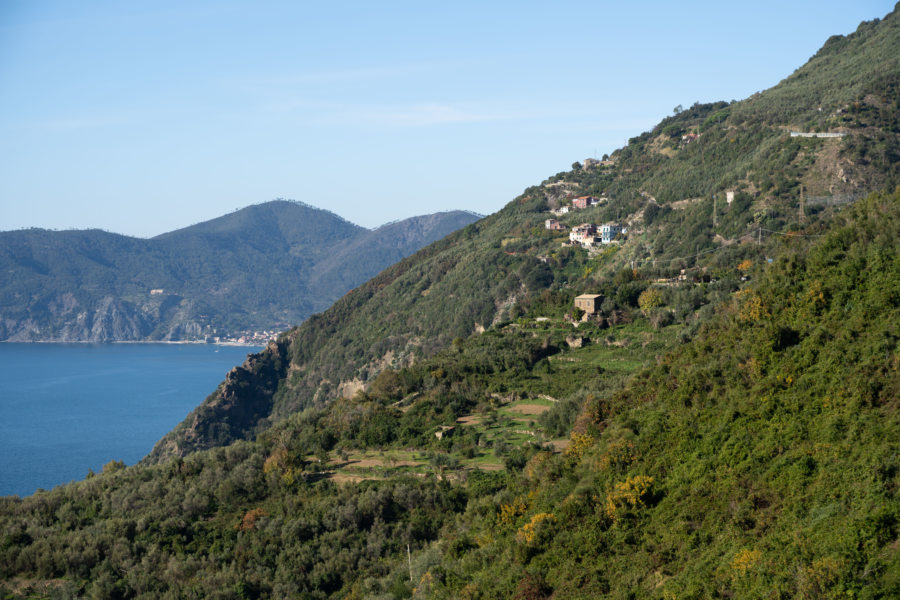 Randonnée dans le parc naturel des Cinque Terre en novembre