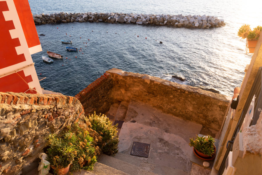 Riomaggiore, village des Cinque Terre en bord de mer