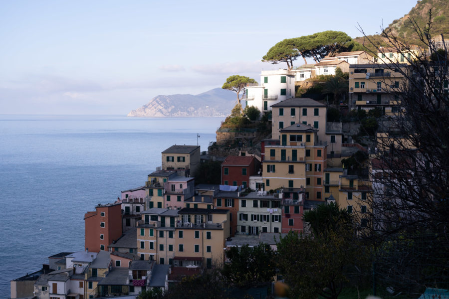 Riomaggiore, village des Cinque Terre en hiver