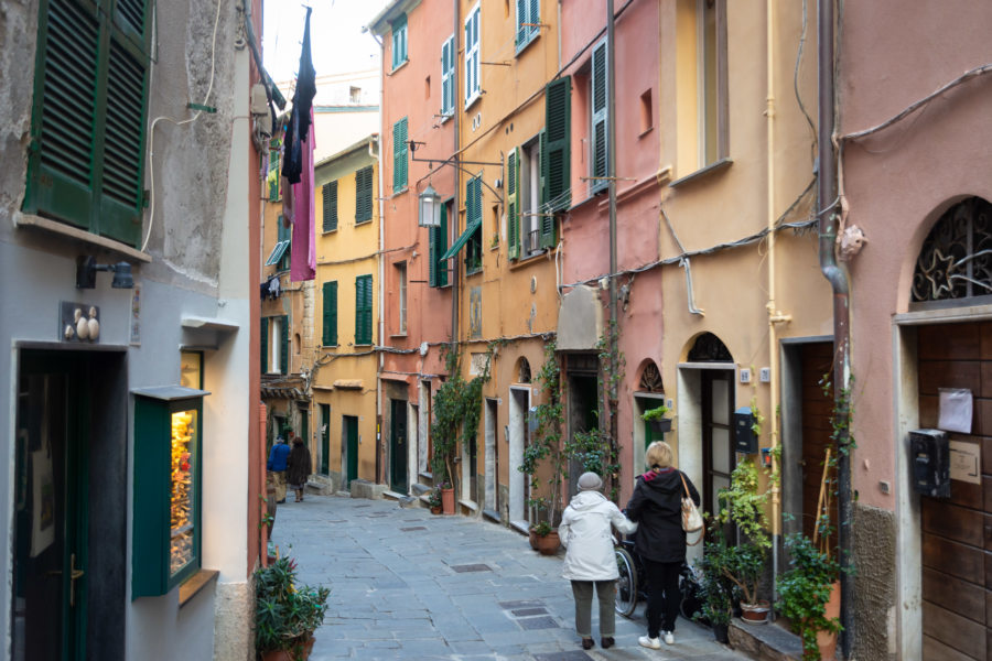 Ruelle de Portovenere, village de Ligurie