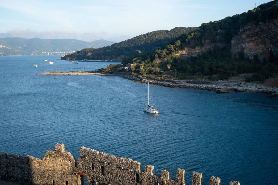 Vue sur la mer depuis Porto Venere