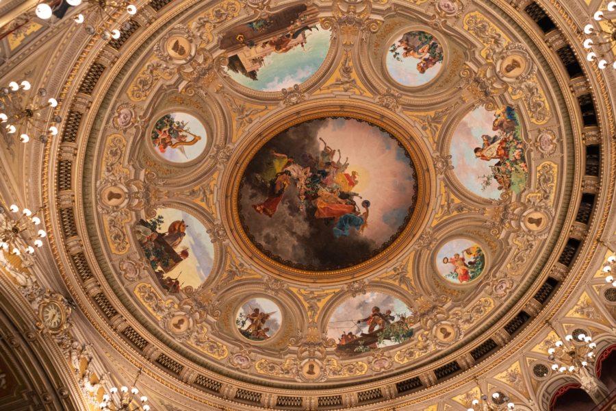 Plafond du théâtre Massimo Bellini à Catane