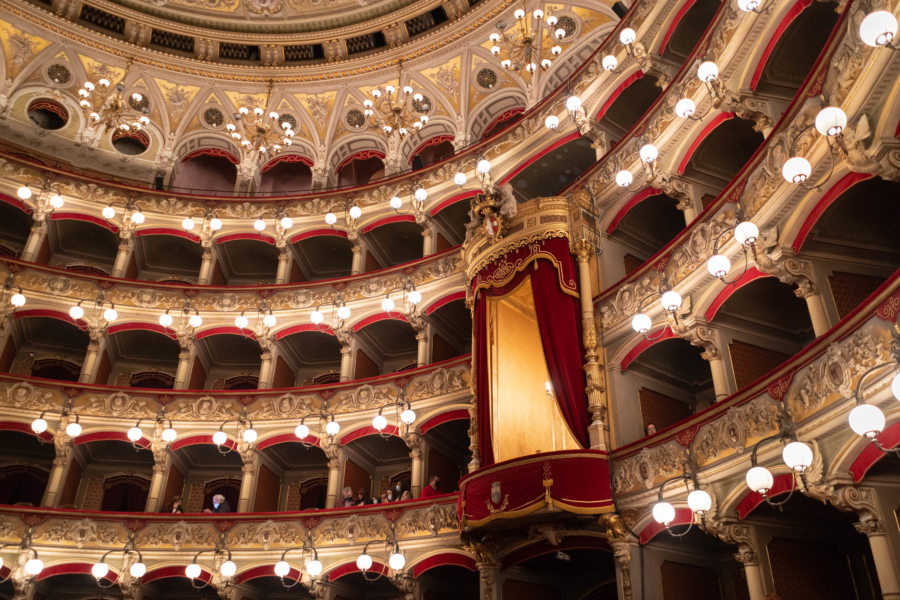 Opéra de Catane, intérieur du théâtre Bellini