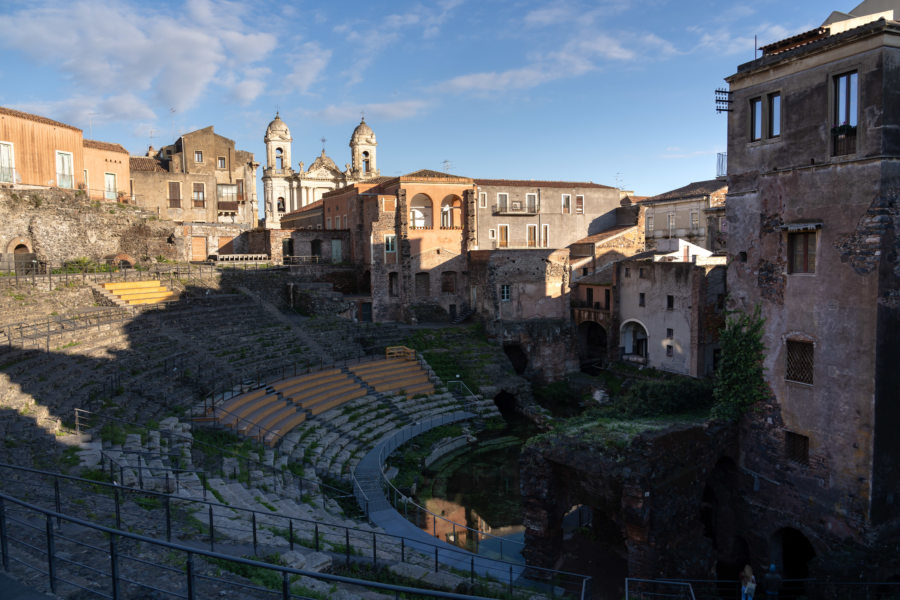 Théâtre romain de Catane en Sicile