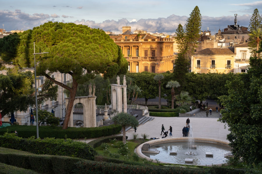 Jardin Villa Bellini à Catane, Sicile