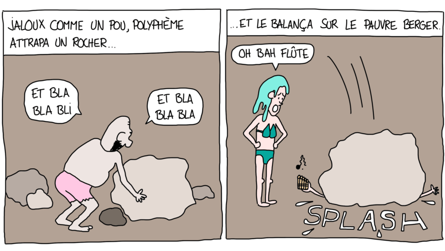 Bande dessinée Acis Galatée et Polyphème