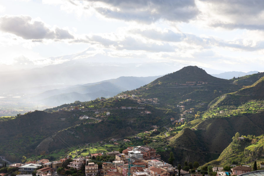 Vue sur Castelmola depuis Madonna della Rocca