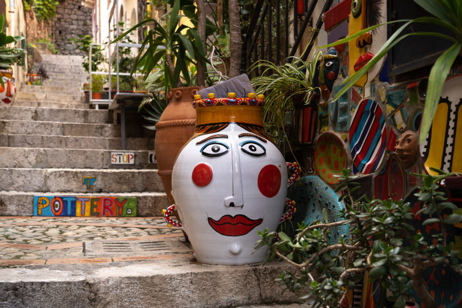 Tête de Maure à Taormina en Sicile