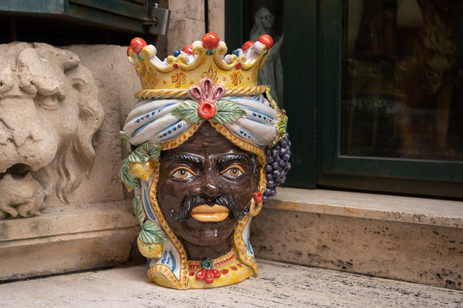 Tête de Maure à Taormine en Sicile