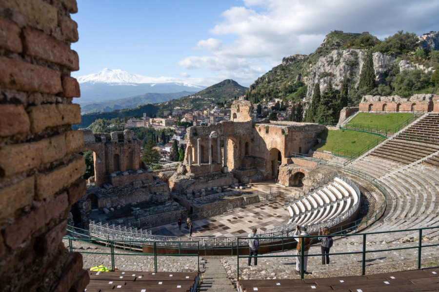 Théâtre antique de Taormina en Sicile