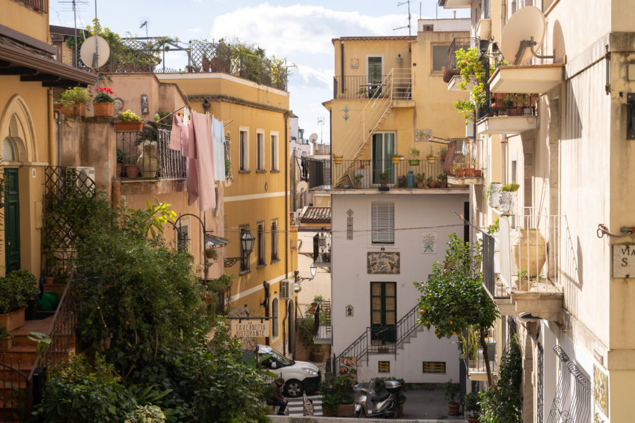 Ville de Taormina en Sicile