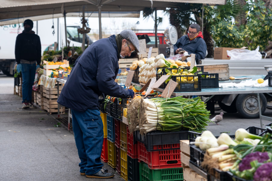 Marché de Syracuse l'hiver