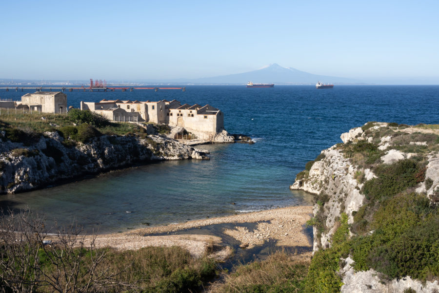 Vieille tonnara au nord de Syracuse en Sicile