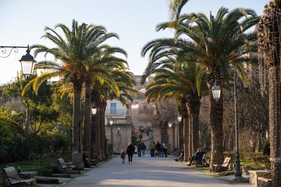 Giardini Ibleo à Raguse l'hiver