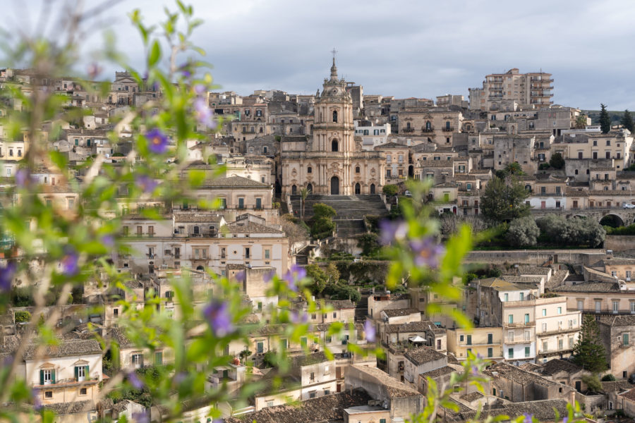 Modica, ville baroque, belvédère de San Benedetto