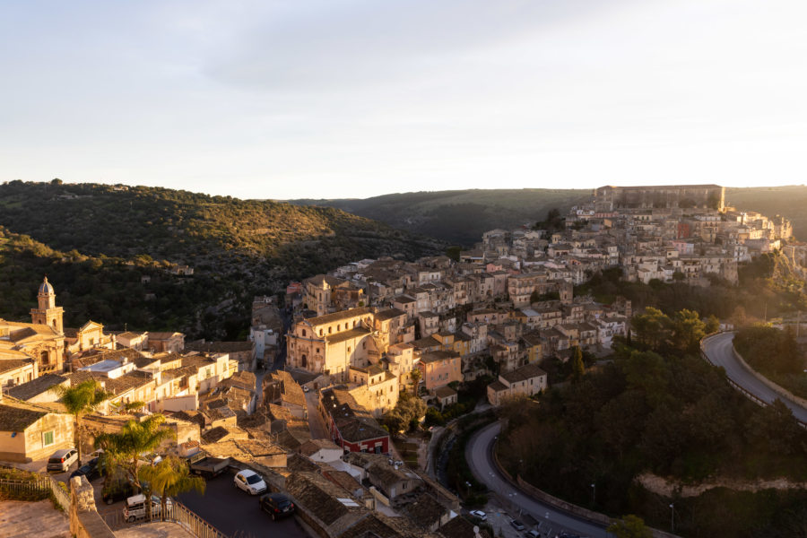 Ragusa Ibla, vieille ville de Sicile au petit matin