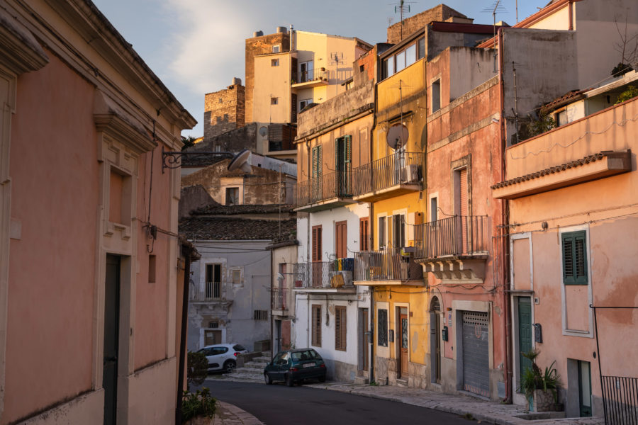 Raguse, lumière du matin en Sicile