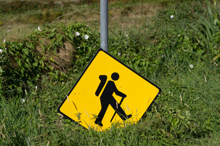 Signalisation de randonnée sur la Dingle way